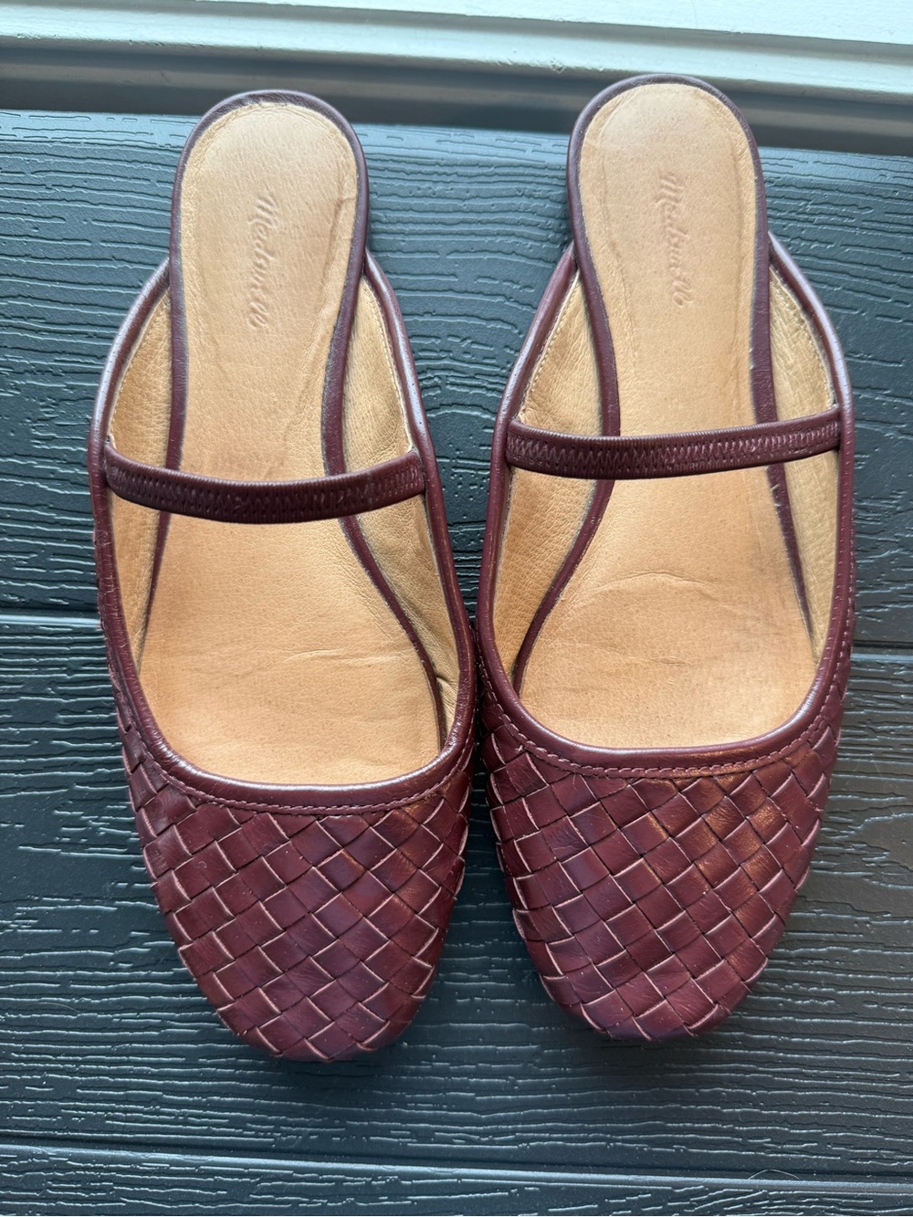 Women's Woven Slip-On Flats in Merlot
